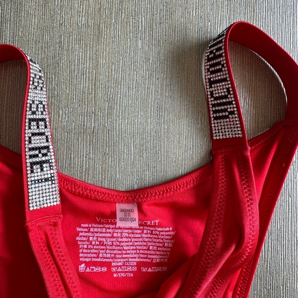 Victoria's Secret Red bikini with Embellished Straps medium - Picture 2 of 3